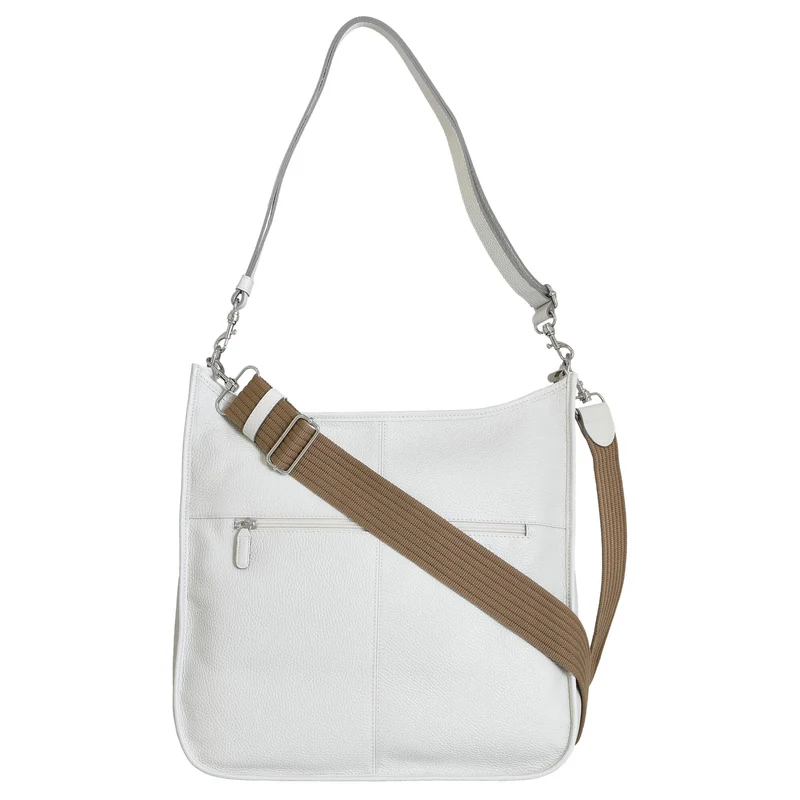 Picard Kronberg - Schultertasche 40 cm Rindleder (white lily)