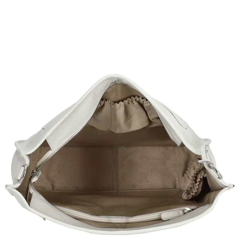 Picard Kronberg - Schultertasche 40 cm Rindleder (white lily)