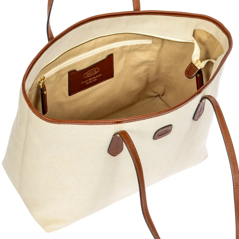 Brics Volterra Trama - Shopper 41 cm (cappuccino)