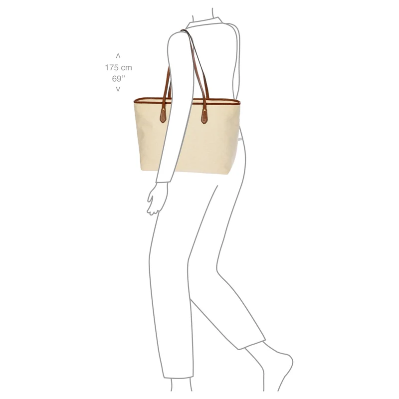 Brics Volterra Trama - Shopper 41 cm (cappuccino)