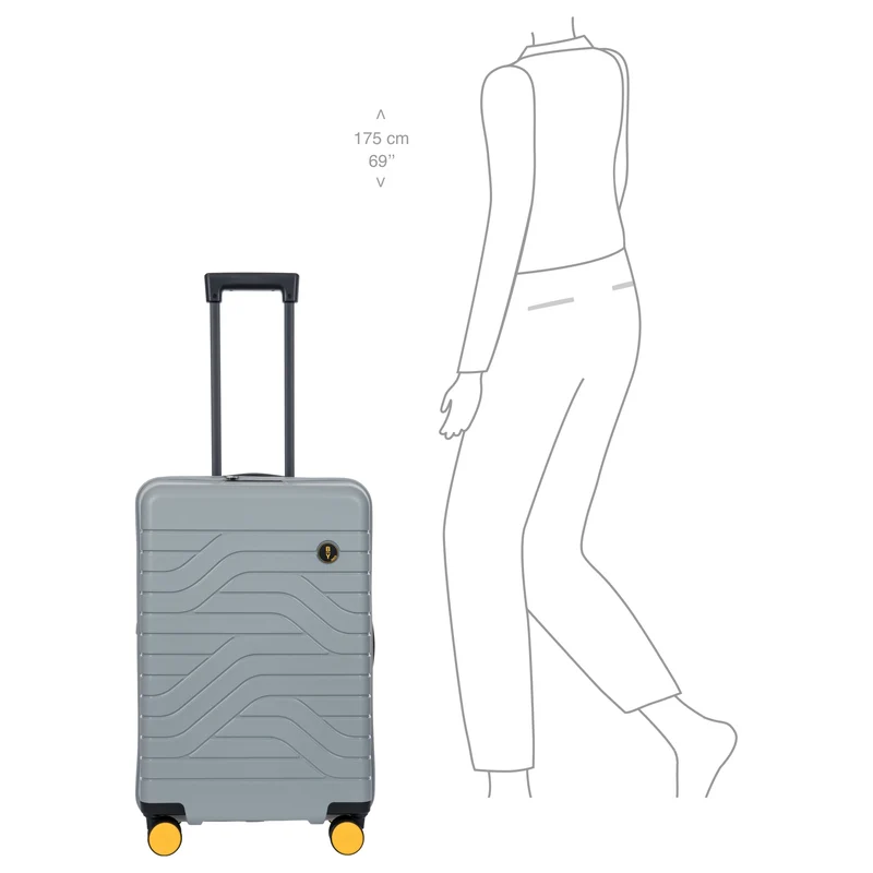 Brics Ulisse - 4-Rollen-Trolley 65 cm erw.