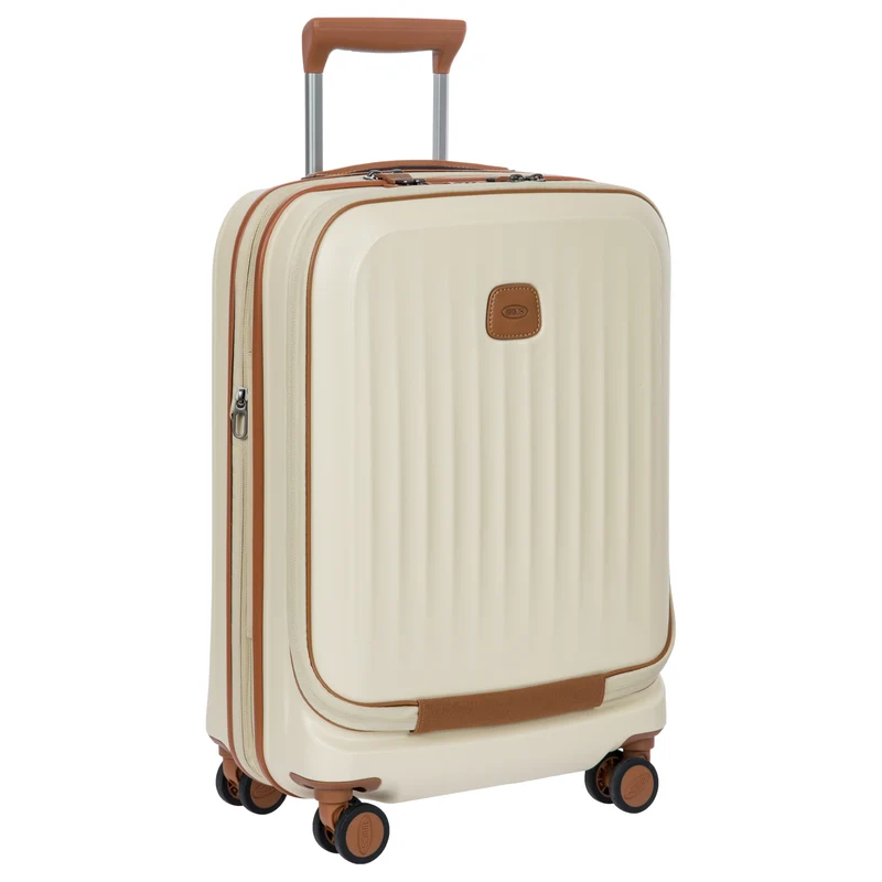 Brics Taormina - 4-Rollen-Kabinentrolley mit Vortasche 55 cm erw. USB (cream)