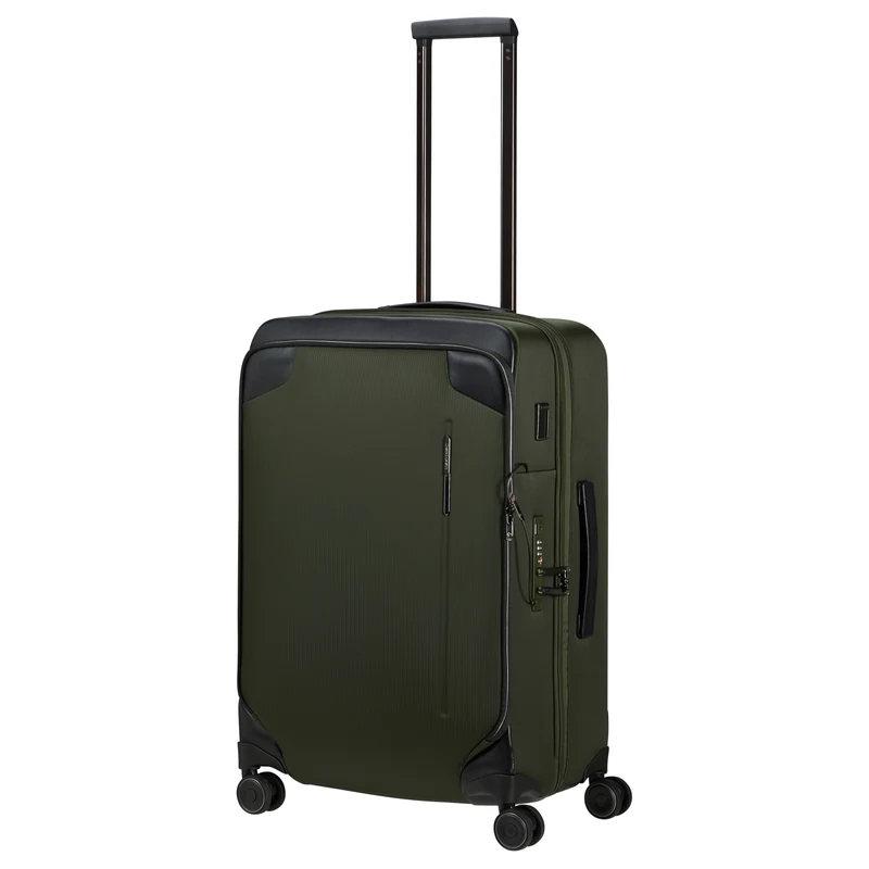 Samsonite - Splendix - 4-Rollen-Trolley M 67 cm erw. (grün/schwarz)