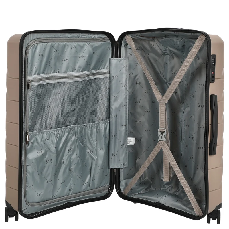 D&N Travel Line 4100 - 4-Rollen-Trolley L 74 cm (taupe)
