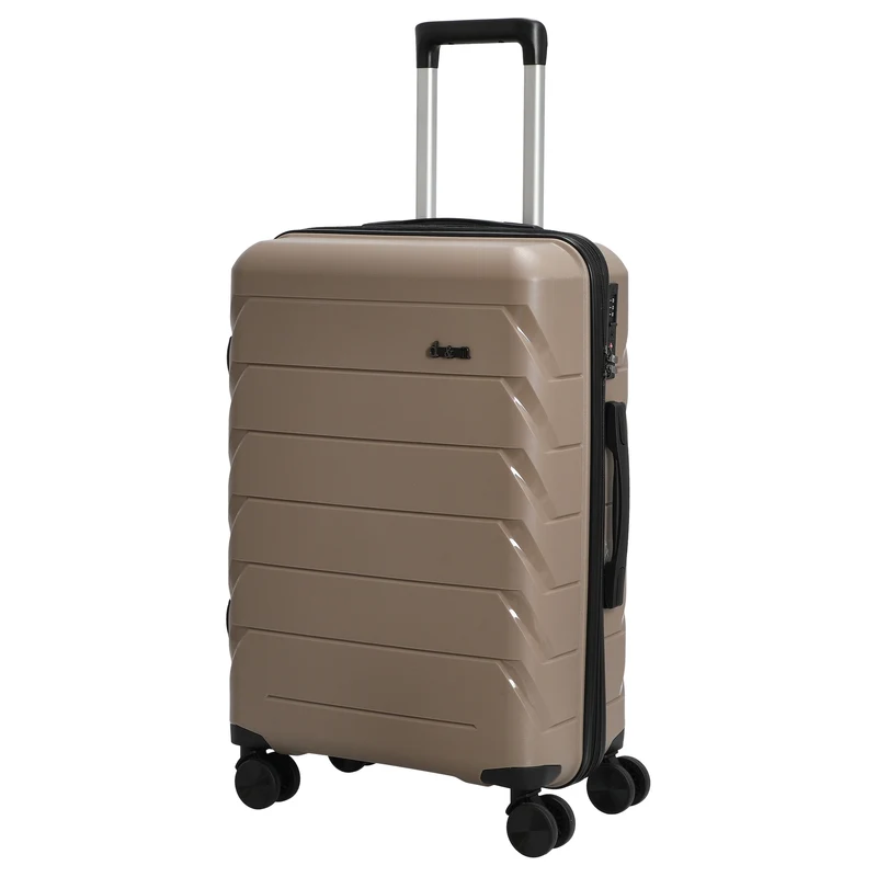 D&N Travel Line 4100 - 4-Rollen-Trolley M 64 cm (taupe)
