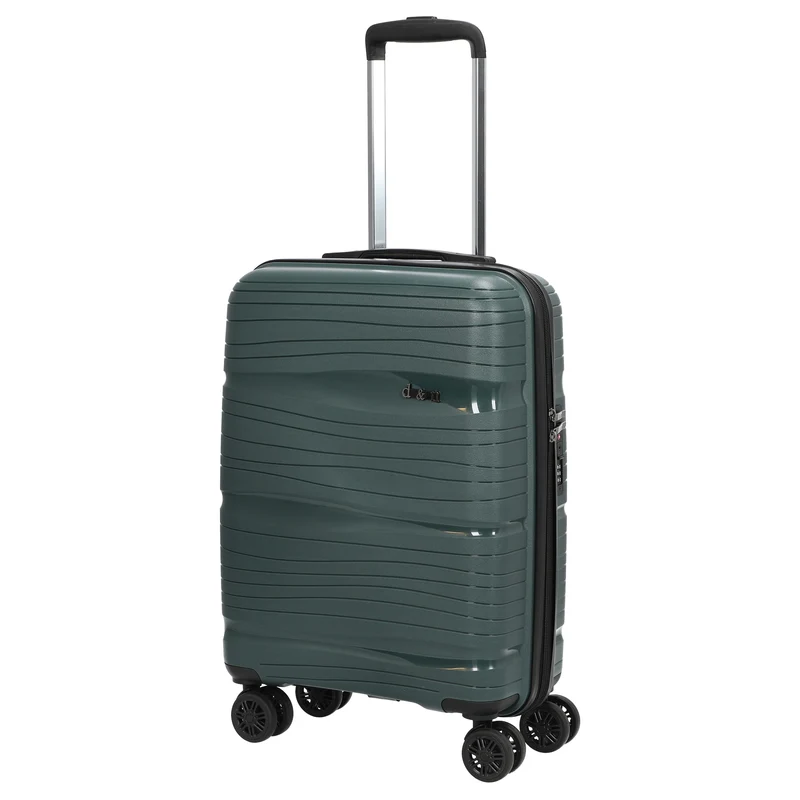 D&N Travel Line 4300 - 4-Rollen-Kabinentrolley S 55 cm (dunkelgrün)