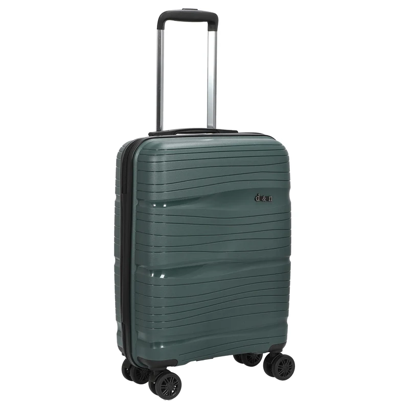 D&N Travel Line 4300 - 4-Rollen-Kabinentrolley S 55 cm (dunkelgrün)