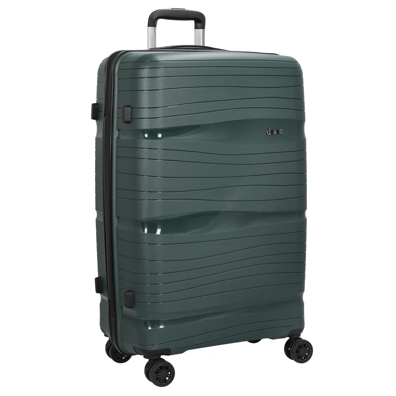 D&N Travel Line 4300 - 4-Rollen-Trolley L 76 cm (dunkelgrün)