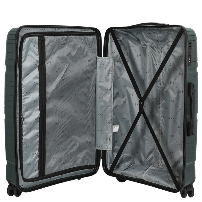 D&N Travel Line 4300 - 4-Rollen-Trolley L 76 cm (dunkelgrün)