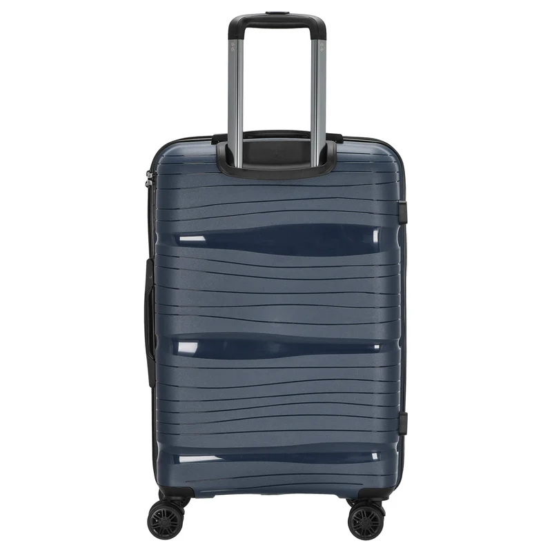 D&N Travel Line 4300 - 4-Rollen-Trolley M 66 cm (dunkelblau)