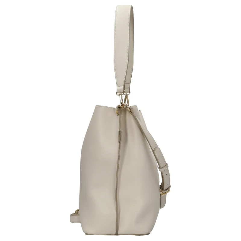 Seidenfelt Lilla Ro Midi Hobo - Schultertasche 30 cm (cream)