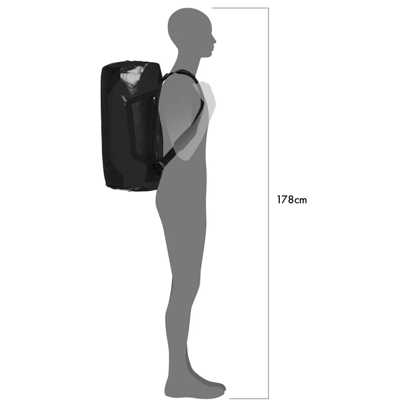 Ortlieb Duffle 60 - Reisetasche/ Rucksack 58 cm (yellow black)