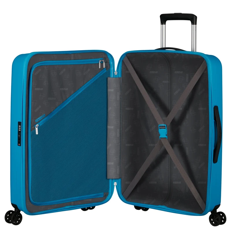 American Tourister Rejoy - 4-Rollen-Trolley 68 cm (blau)