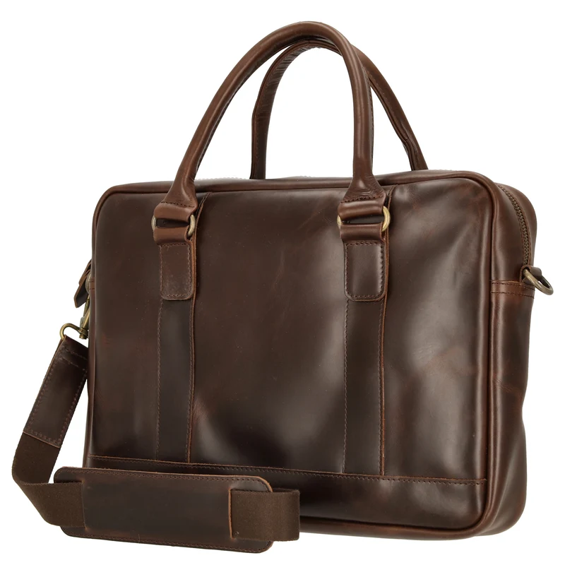 Buckle & Seam Everett - Aktentasche 16" 38 cm (brown)