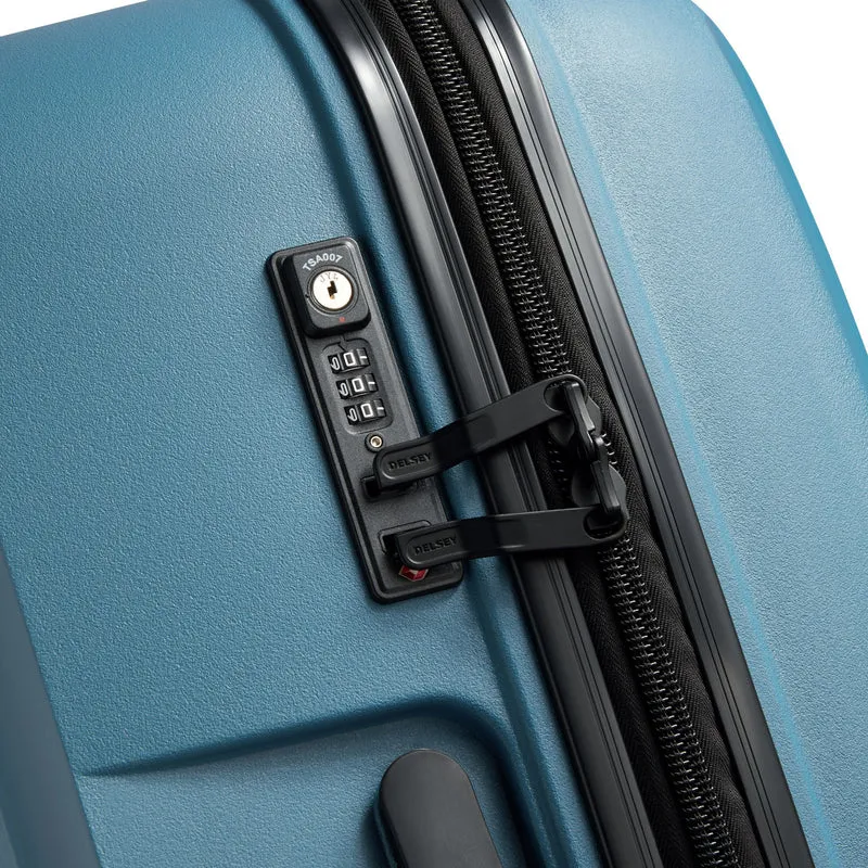 Delsey Paris Belmont Plus - 4-Rollen-Trolley recycelt 76 cm (zink blau)