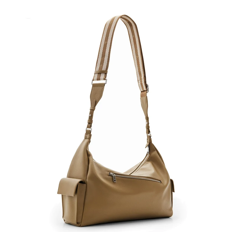 Desigual Half Logo 24 Kaki Brasilia - Schultertasche 40.5 cm (green)