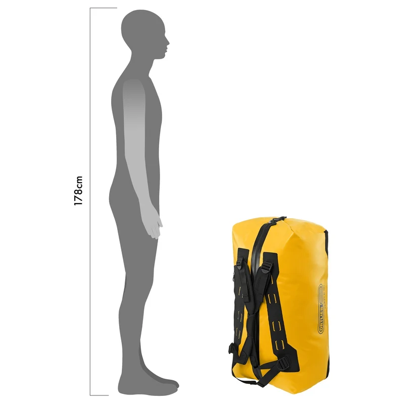 Ortlieb Duffle 110 - Reisetasche/ Rucksack 70 cm (yellow black)