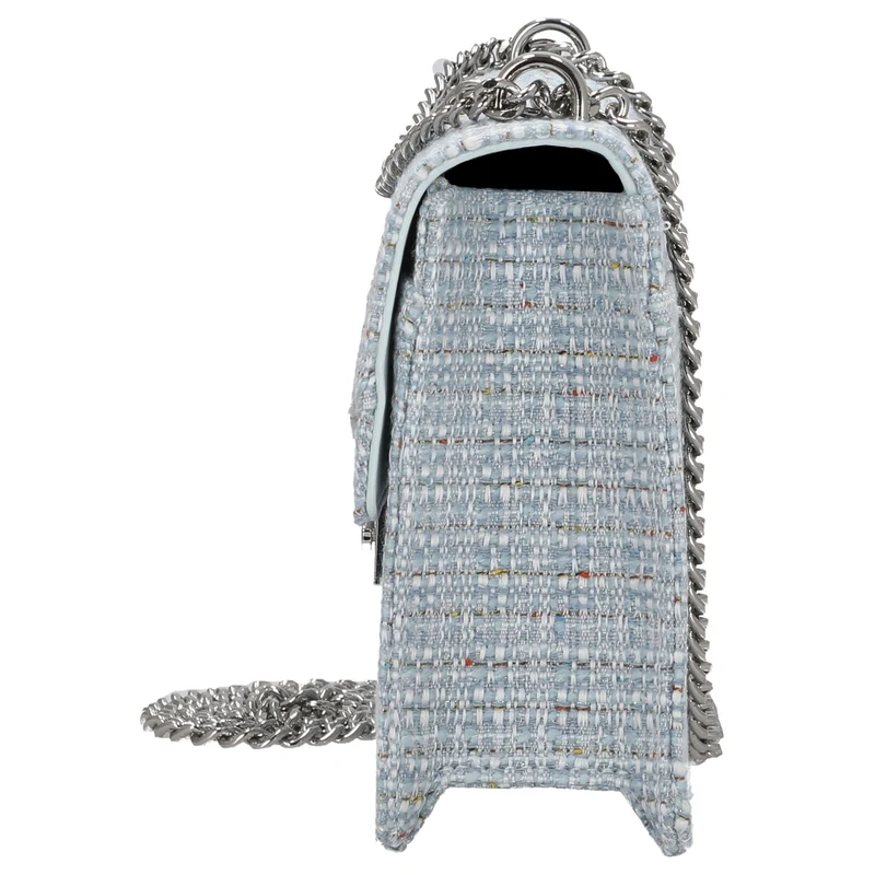 Seidenfelt Roros Tweed - Schultertasche 21 cm (sea blue tweed)