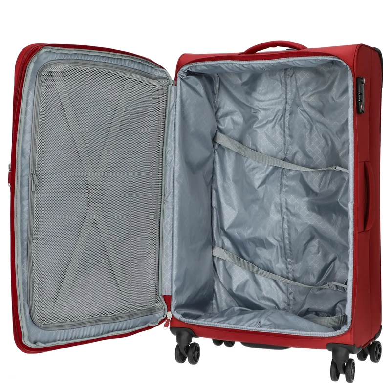 D&N Travel Line 6404 - 4-Rollen-Trolley L 78 cm (bordeaux)