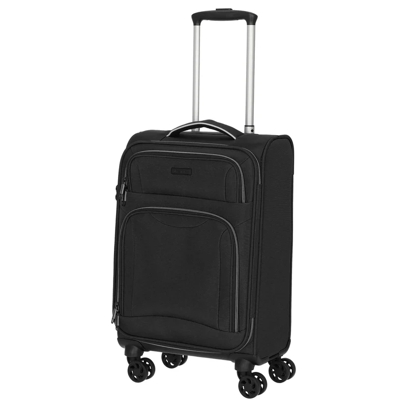 D&N Travel Line 9204 - 4-Rollen-Kabinentrolley S 55 cm (schwarz)