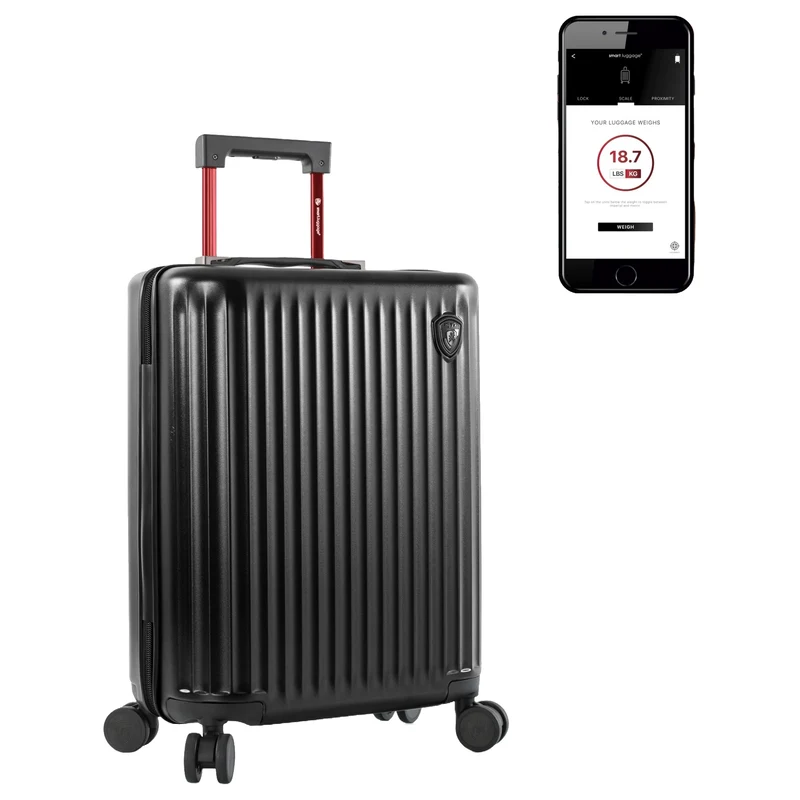 Heys SmartLuggage - 4-Rollen-Kabinentrolley S (black)
