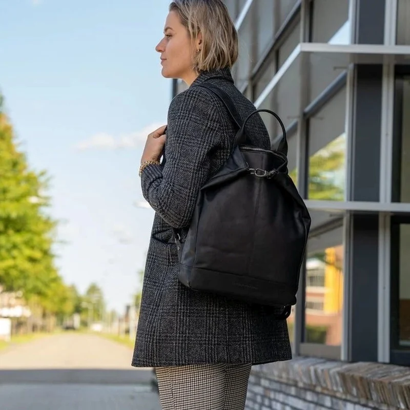 The Chesterfield Brand Manchester - Rucksack Leder 40 cm (black)