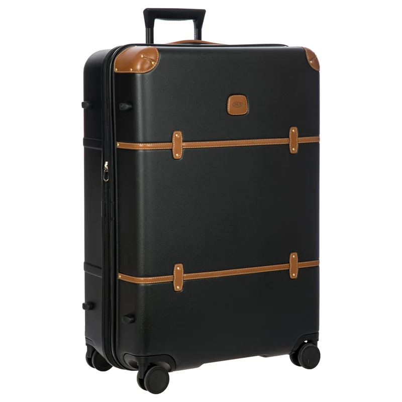 Brics Bellagio - 4-Rollen-Trolley 76 cm erw. recycelt (black/tan)