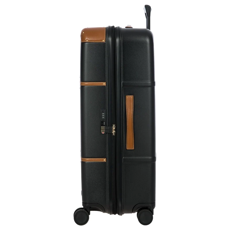 Brics Bellagio - 4-Rollen-Trolley 76 cm erw. recycelt (black/tan)