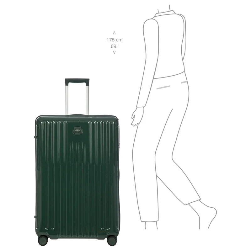 Brics Positano - 4-Rollen-Trolley XL 82 cm erw. (emerald green)