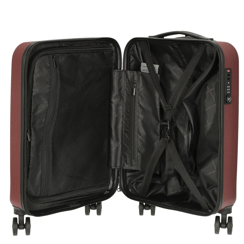 CHECK.IN Mailand - 4-Rollen-Kabinentrolley 55 cm (rot)
