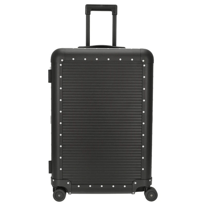 FPM Milano Bank aluminum Spinner 68 - 4-Rollen-Trolley 66 cm (caviar black)