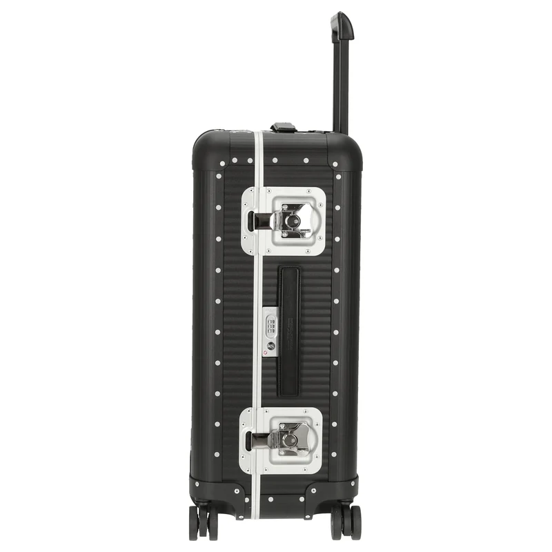 FPM Milano Bank aluminum Spinner 68 - 4-Rollen-Trolley 66 cm (caviar black)