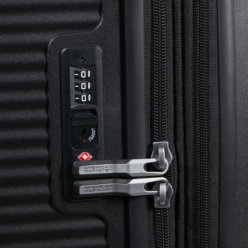 American Tourister Soundbox - 4-Rollen-Trolley 80 cm erw. (schwarz)