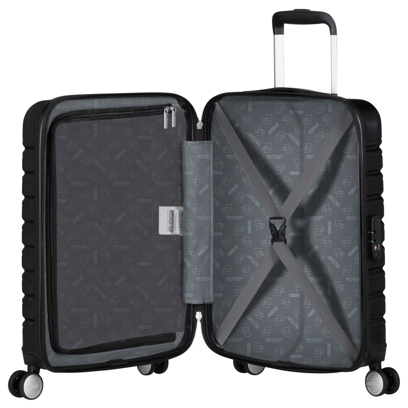 American Tourister Flashline - 4-Rollen-Kabinentrolley 55 cm (schwarz)