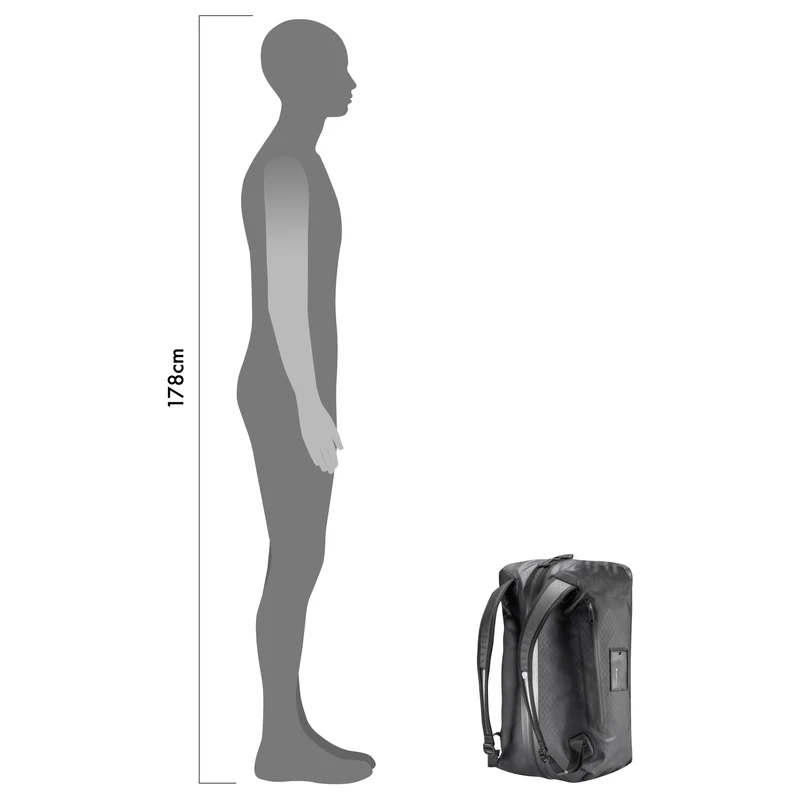 Ortlieb Metrosphere 40 - Reisetasche/Rucksack 53 cm (black embossed)