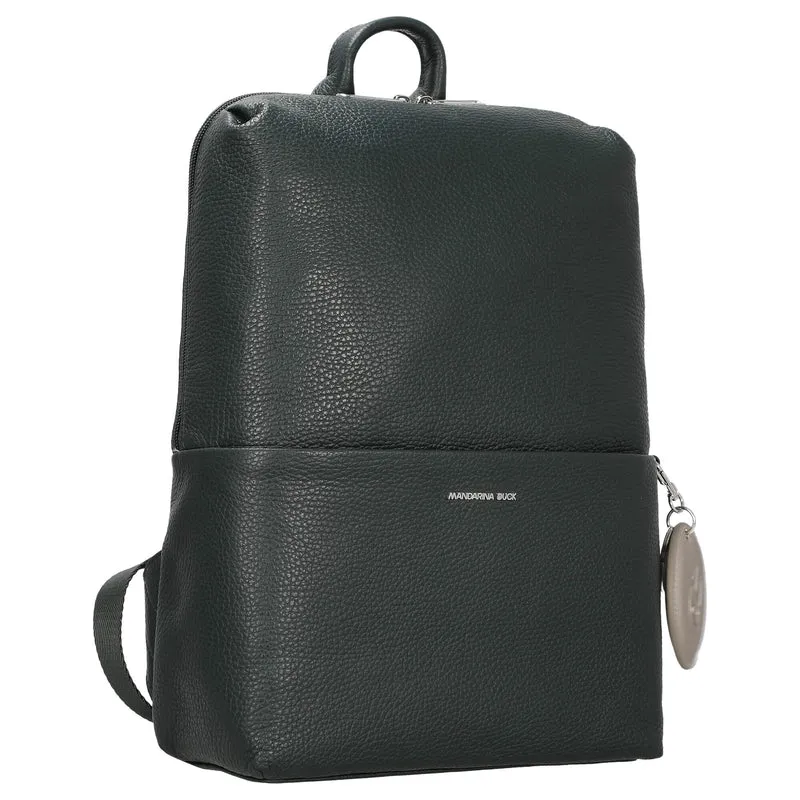 Mandarina Duck Mellow Leather - Rucksack 13" 36 cm Leder (scarab)