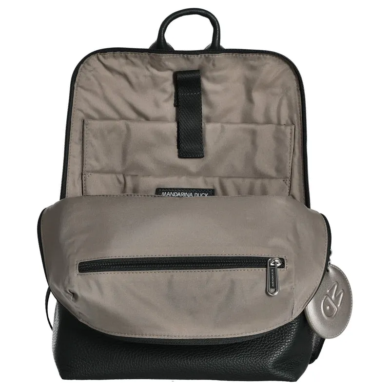 Mandarina Duck Mellow Leather - Rucksack 13" 36 cm Leder (scarab)