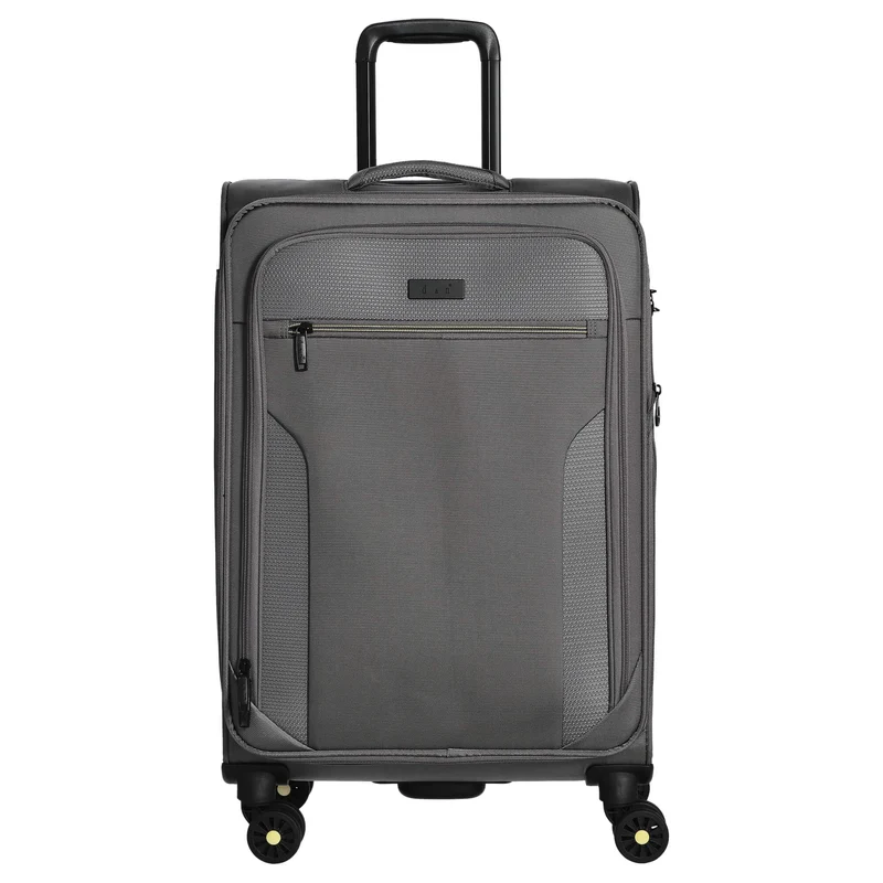 D&N Travel Line 9704 - 4-Rollen-Trolley M 68 cm erw. (grey)