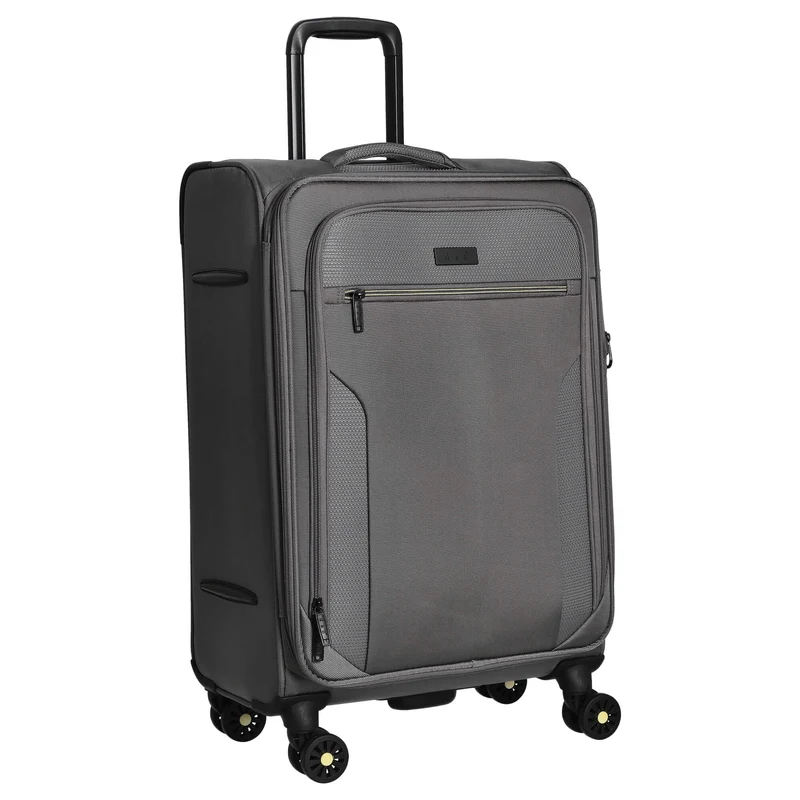 D&N Travel Line 9704 - 4-Rollen-Trolley M 68 cm erw. (grey)