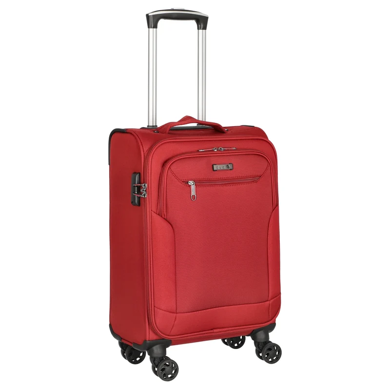 D&N Travel Line 6804 - 4-Rollen-Kabinentrolley S 55 cm (dunkelrot)