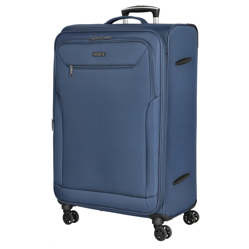 D&N Travel Line 6804 - 4-Rollen-Trolley L 76 cm (blau)