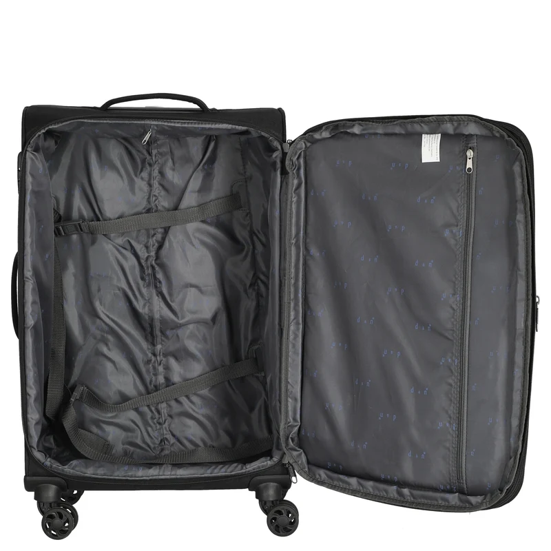D&N Travel Line 6804 - 4-Rollen-Trolley M 66 cm (schwarz)