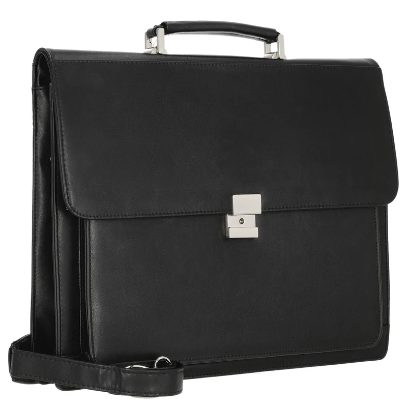 D&N Basic Line PU - Aktentasche 40 cm (Farbe: schwarz)