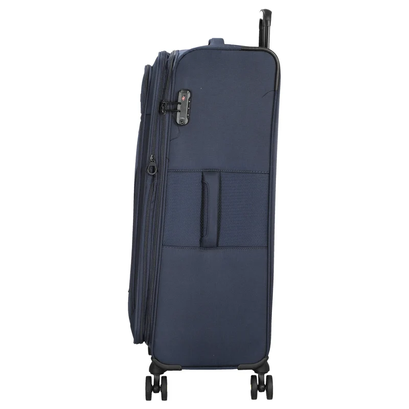 D&N Travel Line 9704 - 4-Rollen-Trolley L 78 cm erw. (dark blue)