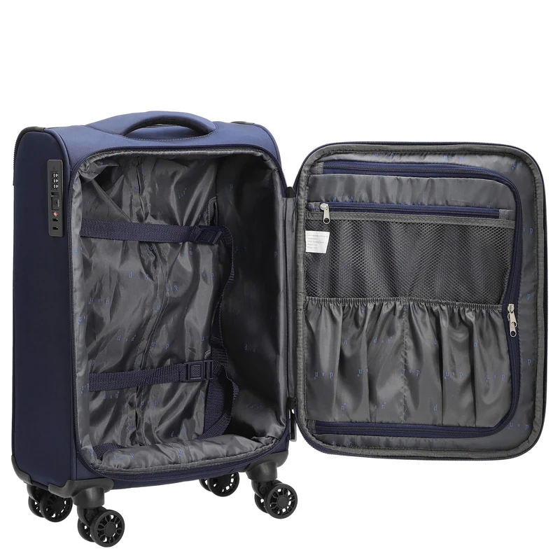 D&N Travel Line 9504 - 4-Rollen-Kabinentrolley S 55 cm (navy)