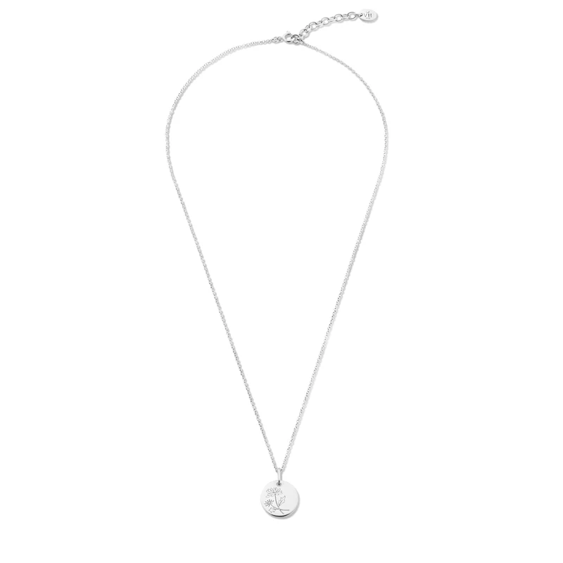 Violet Hamden Venus 925 Sterling Silberne Halskette mit Geburtsblume VH340026-OCT