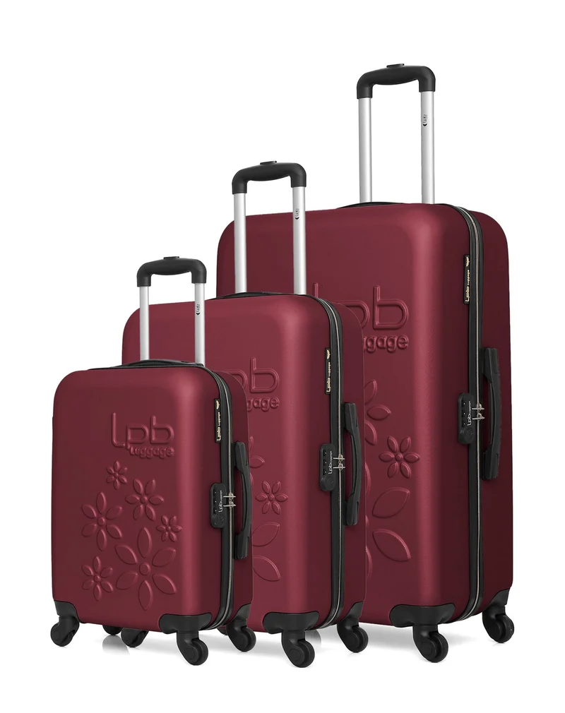 LPB LUGGAGE - 3er-Set: Hartschalenkoffer ELEONOR