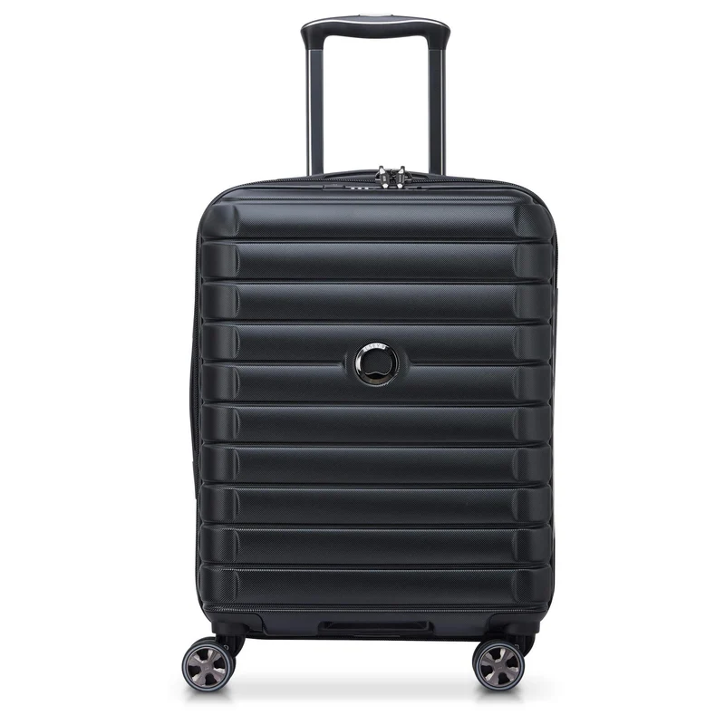Delsey Paris Shadow 5.0 - 4-Rollen-Kabinentrolley Slim Line USB 55 cm (schwarz)