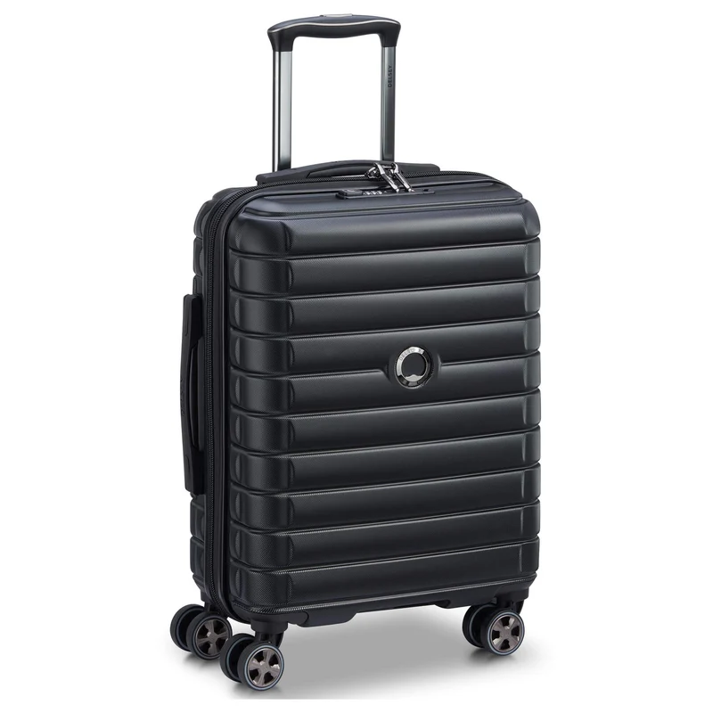 Delsey Paris Shadow 5.0 - 4-Rollen-Kabinentrolley Slim Line USB 55 cm (schwarz)