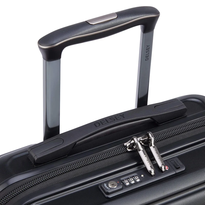 Delsey Paris Shadow 5.0 - 4-Rollen-Kabinentrolley Slim Line USB 55 cm (schwarz)